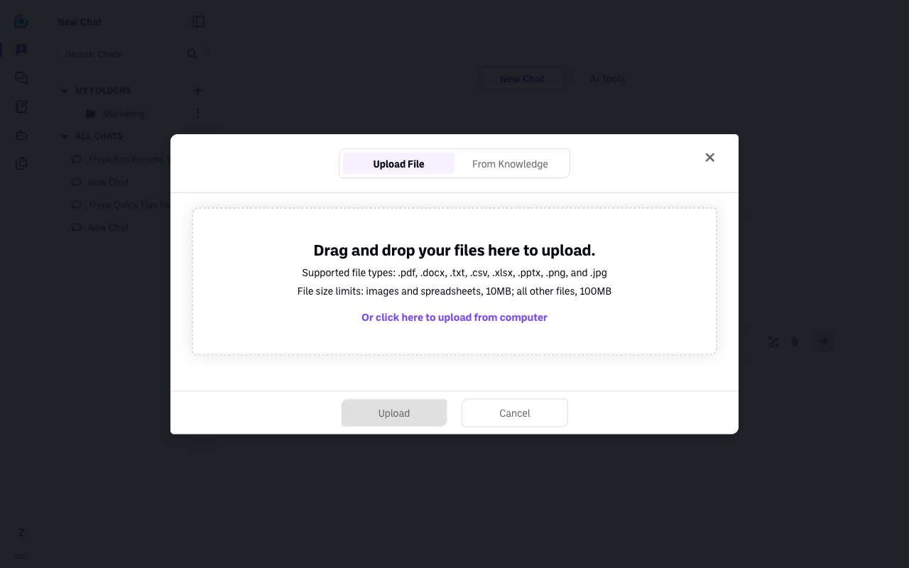 Screenshot: attach-upload-file-tab