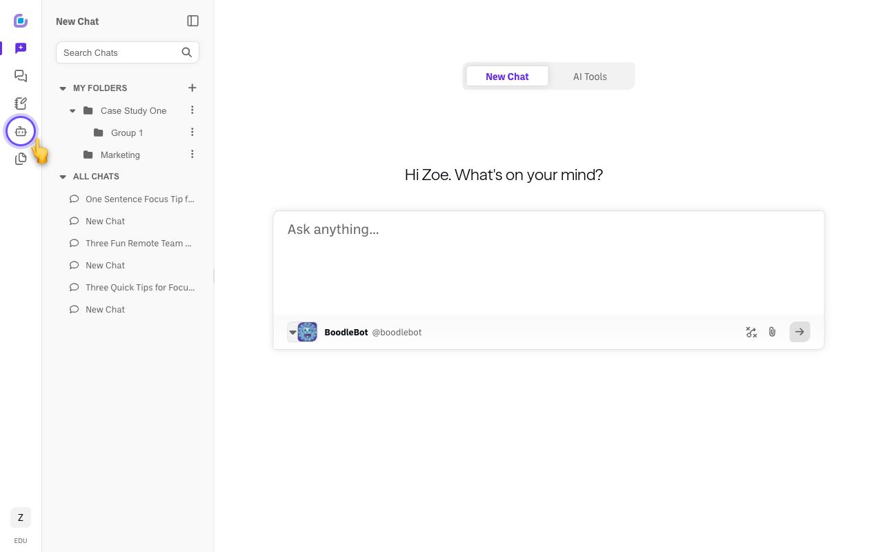 Screenshot: bot-builder-sidebar-icon