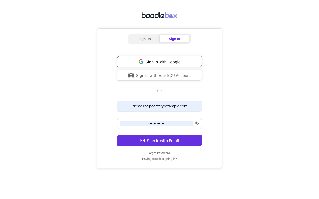 Screenshot: signin-page