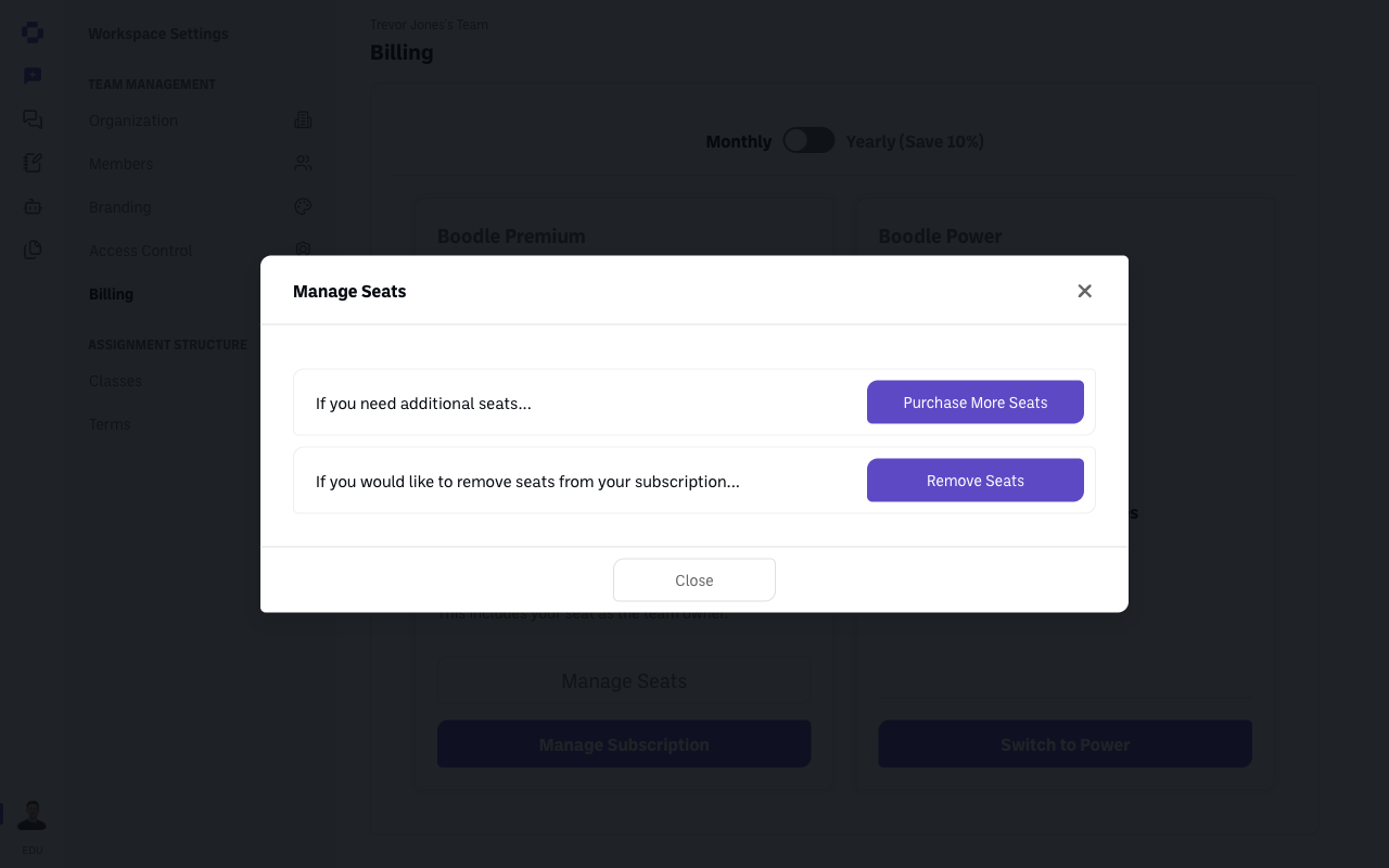 Screenshot: add-member-seats