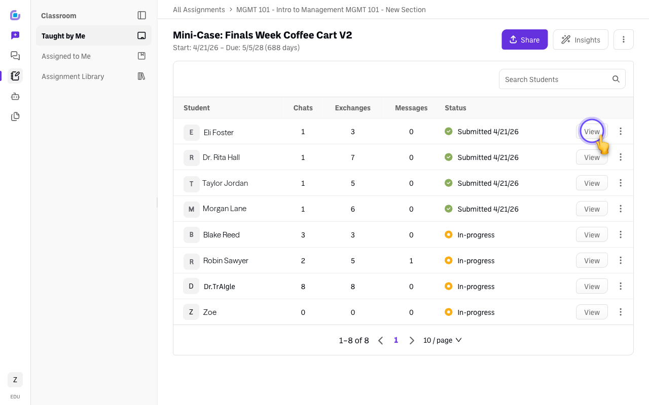 Screenshot: teacher-dashboard-view